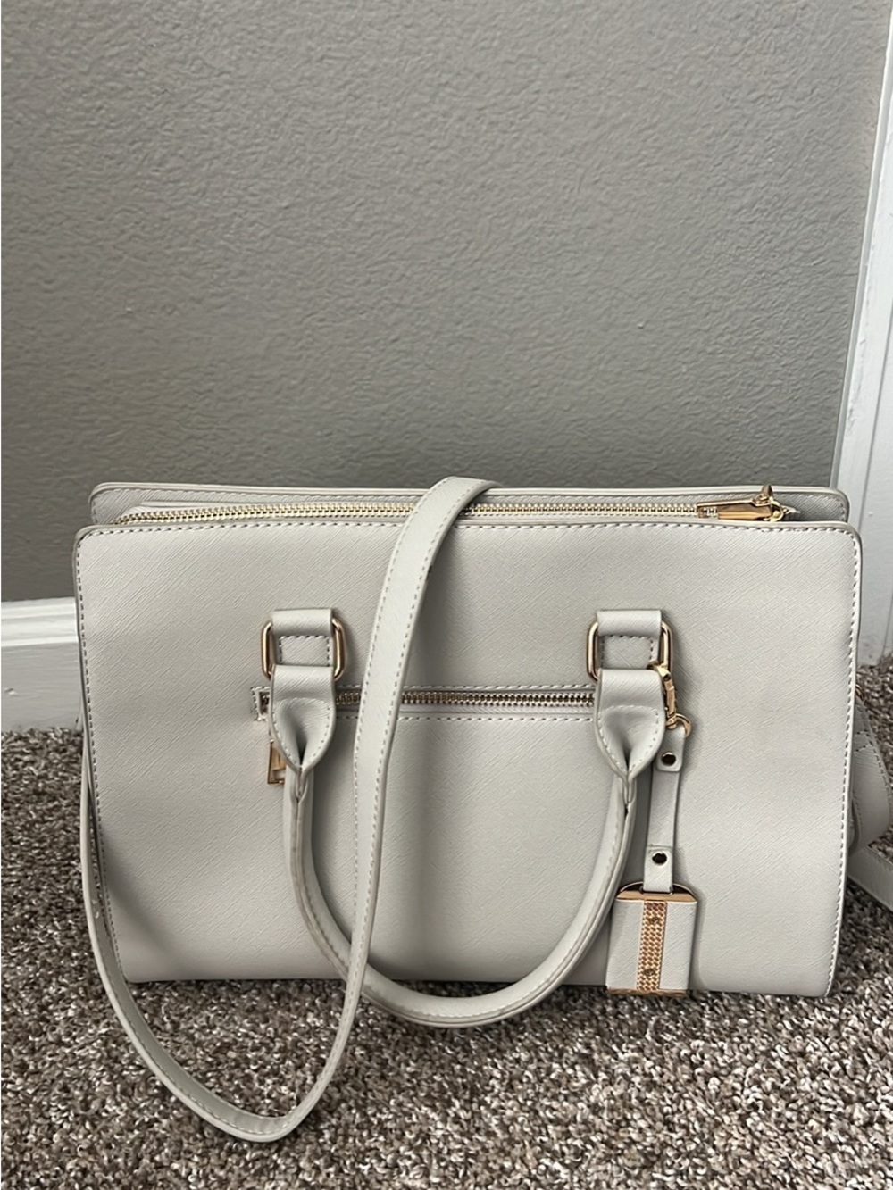 Sage Structured Tote Handbag/Crossbody